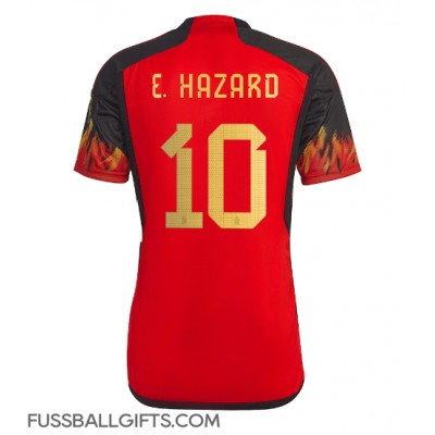 Belgien Eden Hazard #10 Fußballbekleidung Heimtrikot WM 2022 Kurzarm